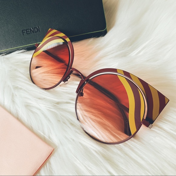 Fendi Hypnoshine 53mm Cat Eye Sunglasses - Picture 2 of 7